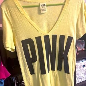 Pink v-neck size:m